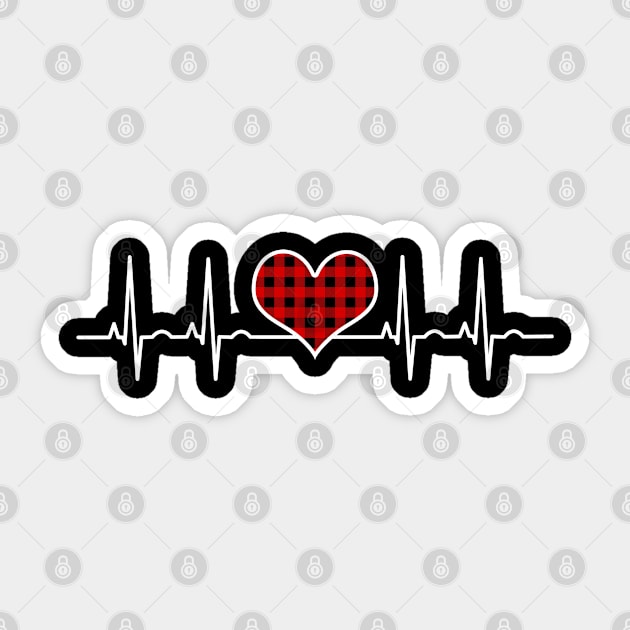 Valentine Heartbeat Sticker by Sham